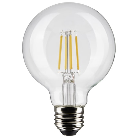 Satco 4.5 Watt G25 LED Lamp, Clear, Medium Base, 90 CRI, 4000K, 120 Volts S21228